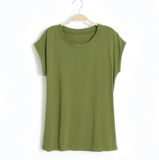 2015-summer-women-s-t-shirt-casual-women-simple-tops-solid-basic-tee-solid-women-T